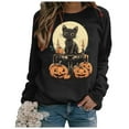 thumbnail image 6 of Futezty Halloween Sweatshirts for Women Plus Size Long Sleeve Cute Graphic Pullover Top 2025 Fall Fashion Shirt Clothes, 6 of 7