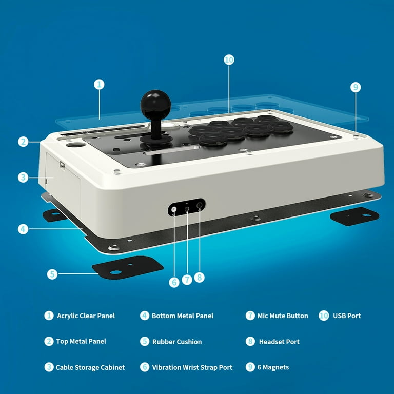 MAYFLASH Arcade Stick F500 Elite with Sanwa Buttons and Sanwa Joysticks for PS4/PS3/Xbox One/Xbox 360/Nintendo Switch/Android/PC Windows/NEOGEO MAYFLASH Arcade Stick F500 Elite with Sanwa Buttons and Sanwa Joysticks for PS4/PS3/Xbox One/Xbox 360/Nintendo Switch/Android/PC Windows/NEOGEO