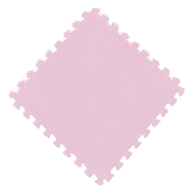 Pink Kids Foam Puzzle Mat With Soundproof Design, Non Slip Surface And Easy Storage For Playroom And Floor Protection, 11.8X11.8In