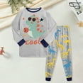 thumbnail image 2 of Gubotare Boys Clothes Pjs Toddler Pajamas Boys Girls Baby Pjs Sets Kids 2pcs Long-Sleeve Snug fit Sleepwear 2T 3T (Grey,2-3 Years), 2 of 5