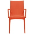 thumbnail image 2 of LeisureMod Fauteuil d'Appoint pour Salle à Manger de Patio Intérieur Extérieur en Tissage Hickory, Ensemble de 2 (Orange), 2 of 5