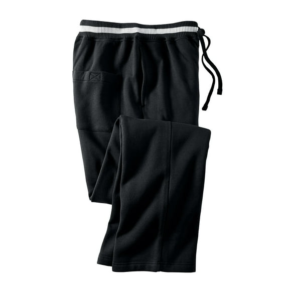 KingSize Men's Big & Tall Coach's Collection Fleece Open Bottom Pants