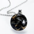 thumbnail image 2 of Bats Elegant Circular Glass Pendant Necklace, 2 of 5