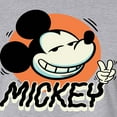 thumbnail image 3 of Mickey & Friends - Mickey Peace Sign - Juniors Cropped Cotton Blend T-Shirt, 3 of 5