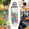 thumbnail image 7 of 32oz Transparent Sports Water Bottle with Straw for Kids Adults Outdoor School Gym Fitness Cute Cartoon Sea Turtle, 7 of 7
