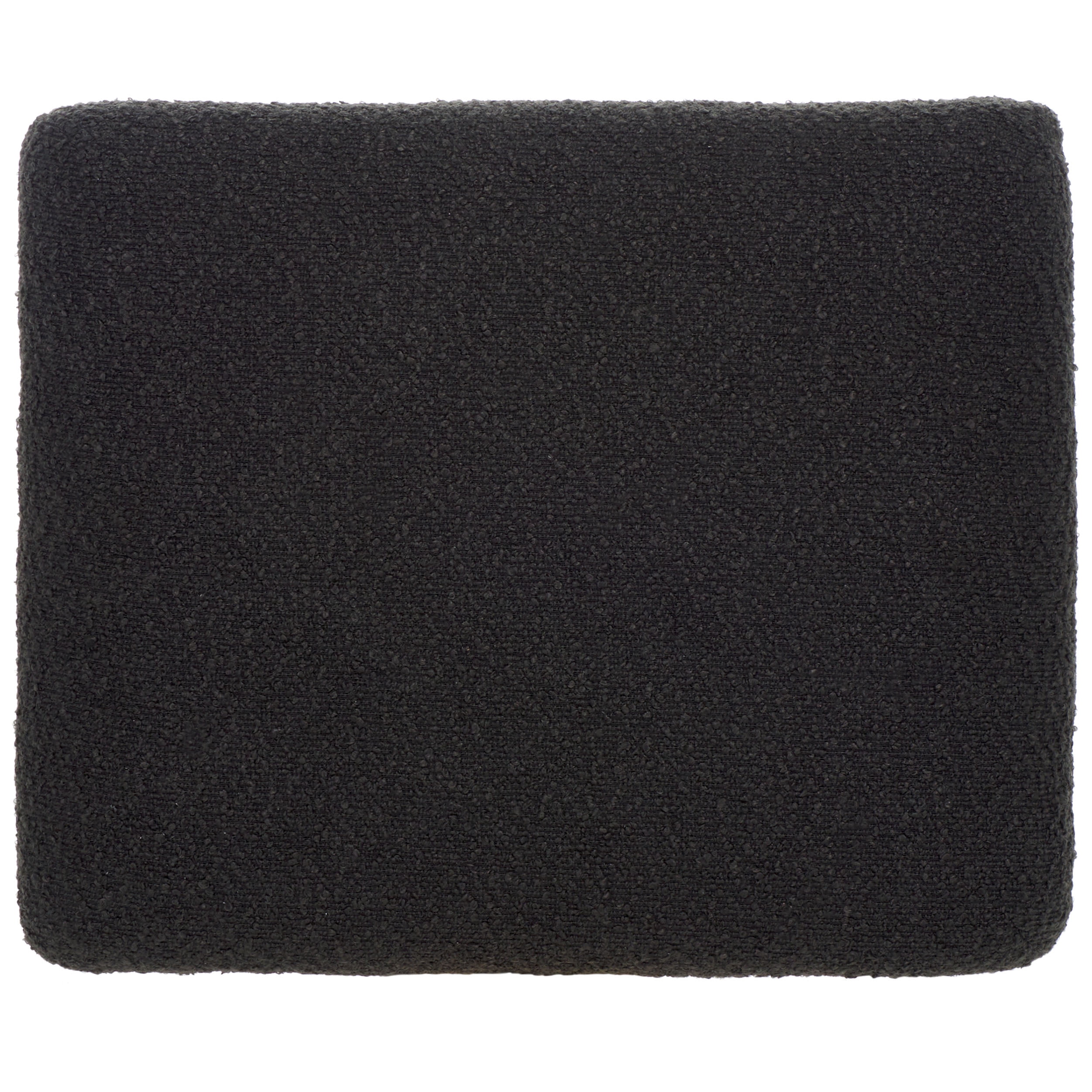 SAFAVIEH Couture Mandy Modern Boucle Ottoman, Black