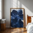 Affixzi Navy Blue Floral Wall Art Photo Inspiration