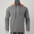 thumbnail image 4 of ASEIDFNSA Leisure Hoodie Pants Plus Winter Zip Up Sweatshirt for Men Hooded Plush Sweat Shirts Sweatershirt Top Winter Clothing Grey M, 4 of 5