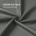 thumbnail image 3 of Grey Shower Curtain, Waffle Weave Textured Fabric Shower Curtain for Bathroom, Soft Cloth & Hotel Spa Luxury, Water Repellent, Machine Washable, 72X72, 3 of 6