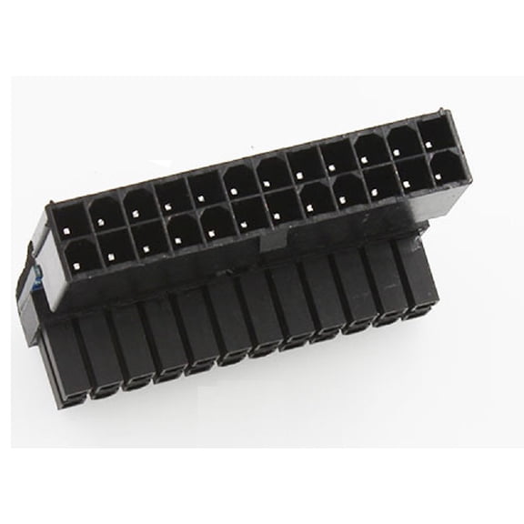 ATX 24 Pin Female to Male Angled Adapter