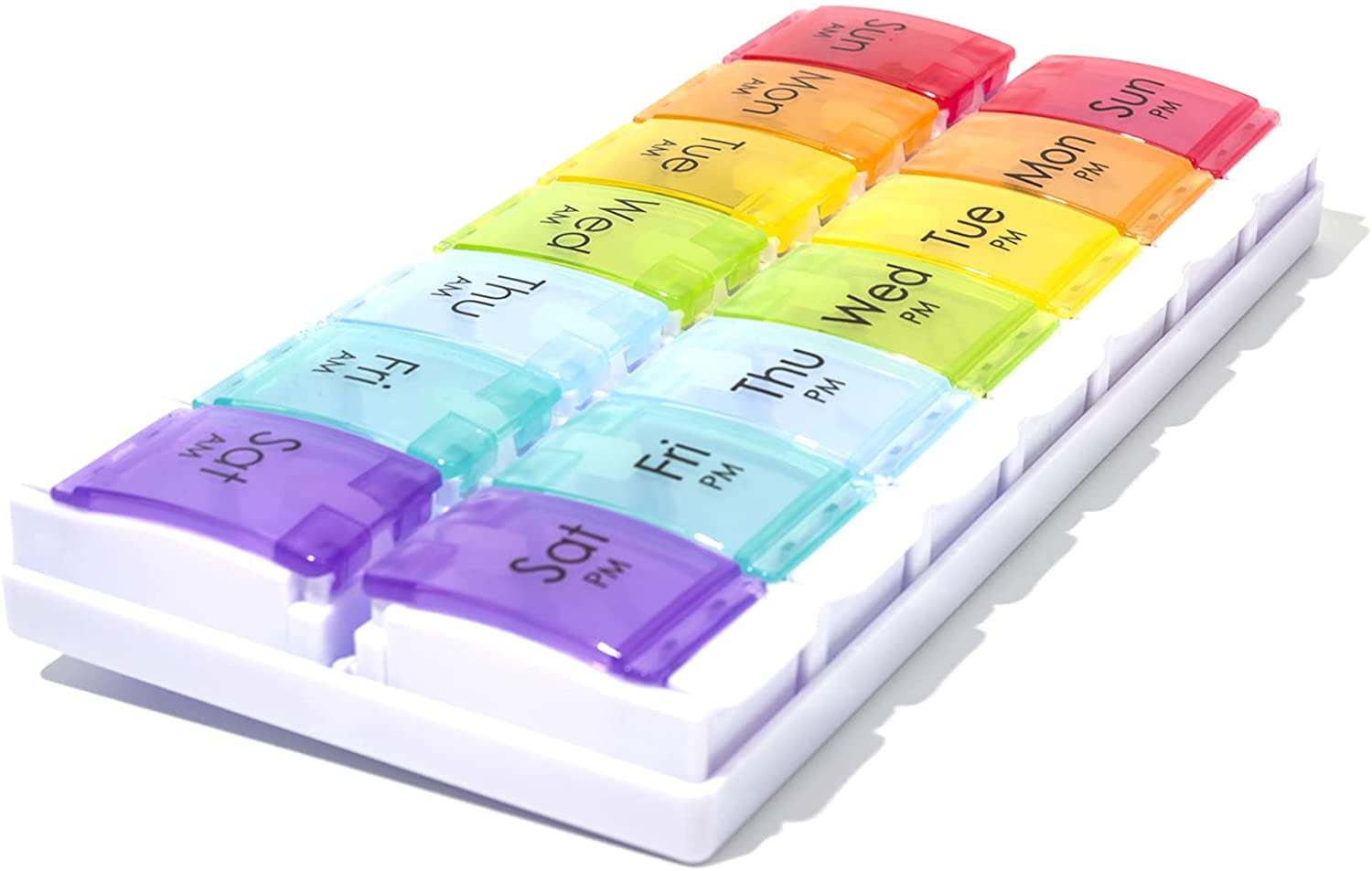 Weekly Pill Organizer Portable Travel 7 Day Pill Box Case Pills Box