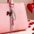 thumbnail image 4 of DefiDgd Cute Bow Keychain Heart Keychain for Car,Mini Bag Accessories Red Purse Bag Charms for Purse Handbags Shoulder Replacement Making Supplies Accessories,Gifts for Women(C), 4 of 6