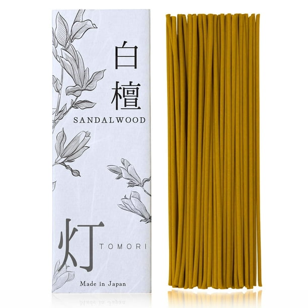 Varillas de incienso TOMORI Premium de madera de sándalo japonés x60