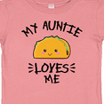 thumbnail image 4 of Inktastic My Auntie Loves Me with Taco Illustration Boys or Girls Baby T-Shirt, 4 of 5