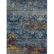 Teal Rugs Manhattan 42 Teal Loomed Area Rug
