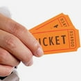 thumbnail image 2 of Raffle Tickets Double Rolls, 1000 Pcs/Poll Raffle Tickets, Tag Lottery Ticket Events Raffle Labels for Events, Entry, Class Reward, Prizes (Orange), 2 of 7