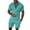 Mint Green, variant on Daolelai Men's Casual Corrugated Lapel Short-Sleeved T-Shirt Shorts Two-Piece Suit
