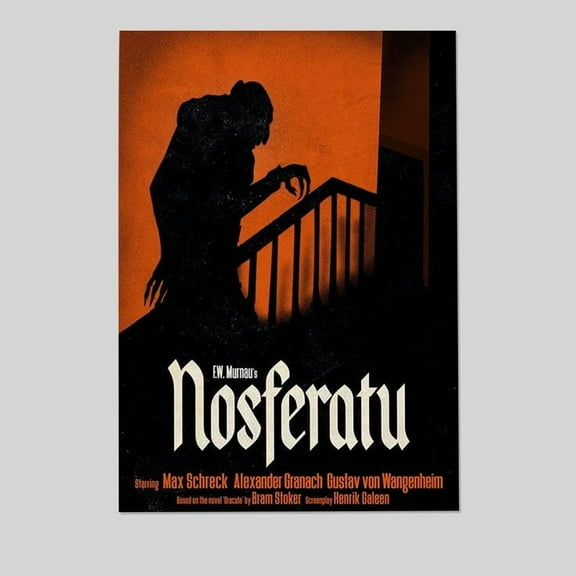 Movie Poster - Nosferatu 2024 Horror Movie Poster- Vintage Style - Size 24x36 - Postora