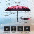 thumbnail image 2 of SURJDE Umbrella，Double Layer Inverted/Reverse Folding Wind-Proof Travel Straight Umbrella with C-Shaped Handle，Birthday/Mothers, 2 of 5