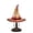 Red, variant on Secfreeship Handmade Stained Glass Witch Hat Lamp, Gothic Glowing LED Table Night Light, Mystical Resin Decor Lamp For Halloween Indoor Bedroom Party Aesthetic Decoration