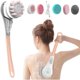 thumbnail image 1 of wonima11 Electric Back Scrubber for Shower with 6 Brush Heads, Rechargeable Bath Brush, Electric Body Scrubber with Long Handle, for Cleanse, Massage, Exfoliate and Pamper Your Skin (Girly Pink), 1 of 1
