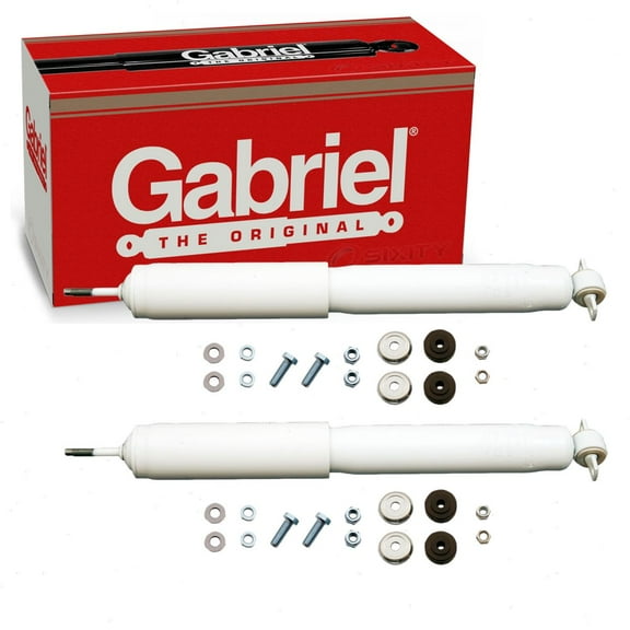 2 pc Gabriel G63424 Ultra Shock Absorbers for Spring Strut Steering Suspension Shocks Struts Fits select: 1984-2001 JEEP CHEROKEE, 1993-1998 JEEP GRAND CHEROKEE
