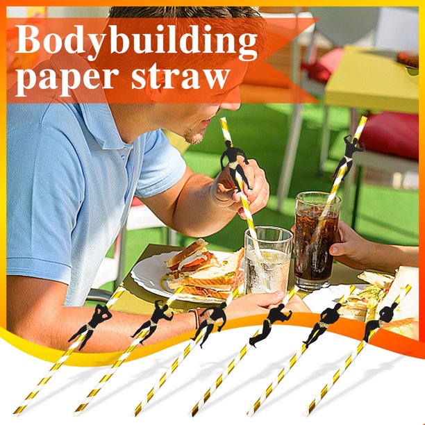 Great Value: 36PC Disposable Drink Dessert Decorative Straws ...