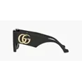 thumbnail image 5 of Gucci GG 0956S 003 Black Gold Cat Eye Grey Lens Oversized Sunglasses New 54mm, 5 of 5