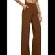 thumbnail image 2 of Pantalones de Yoga para Mujer, de Pierna , con Bolsillos, Cintura Alta, Elásticos, Informales, Deportivos. Marrón Oscuro M, 2 of 6