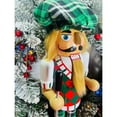 thumbnail image 4 of Santa's Workshop Green Plaid Golfer Nut Cracker 14" - 14, 4 of 5