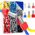 thumbnail image 1 of Juego de Casquillos Dobles para Cables, Surtido de 800 Casquillos Dobles Aislados para Cables, Fundas Aislantes Multicolores., 1 of 7