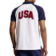 thumbnail image 2 of Men's Polo Ralph Lauren White Team USA 2024 Summer Olympics Villagewear Raglan Polo, 2 of 2