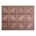 thumbnail image 1 of Fasade Easy Installation Traditional 4 Argent Copper Backsplash Panel for Kitchen and Bathrooms (18" x 24" Panel), 1 of 2