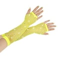 thumbnail image 3 of Gants en Résille des Années 80 pour Femmes Gants Longs Sans Doigts en Maille Accessoire Rétro Style Mode Fête, 3 of 3
