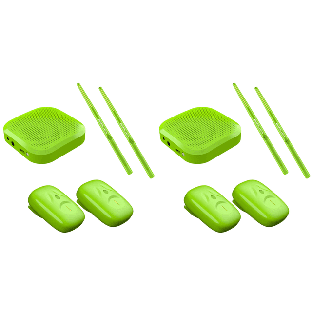 Batería Electrónica Virtual Aire para Principiantes Y Adultos (Disfrute) Verde