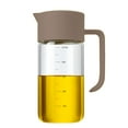 thumbnail image 1 of Dispensador de aceite y vinagre de cristal con bivalva automático para cocinar en la cocina sin gotear, 1 of 5