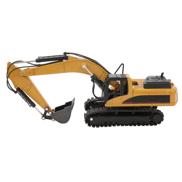 Excavator Static Model, Lifelike RC Excavator Model Die Casting Technology For Kids For House Decoration