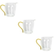 Fair Cup Cups with Lid Tea Art Accessories 3 PCS Jug High Borosilicate Glass Espresso Coffee Lids Spirits