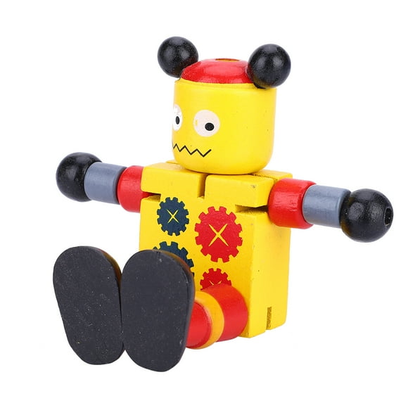 Los juguetes de madera del robot de los niños, el robot de madera lindo del robot de la personalidad juegan los juguetes del robot de los niños dirigidos a medida