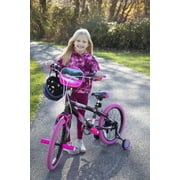 Kent Bicycles Sparkles Girls 18 Kids Bicycle, Black and Pink