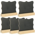 thumbnail image 1 of Miangastore 5pcs Wooden Double-side Chalkboard Desktop Mini Blackboard Small Memo Boards, 1 of 8