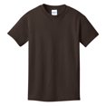 thumbnail image 4 of Port & Company PC54Y Youth Core Cotton T-Shirt, Dark Chocolate Brown, M, 4 of 5