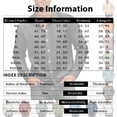 thumbnail image 3 of Button Up Shirt Men Big and Tall Lapel Collar Long Sleeve Shirts Gradient Print Regular Fit Beach Vacation Casual Tops, 3 of 5