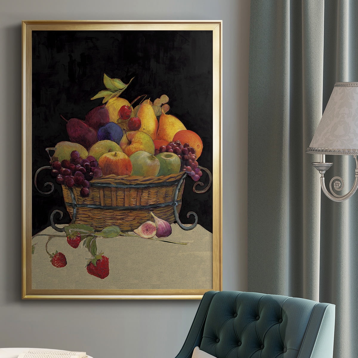 Fruit Basket I Revisit Premium Framed Print - Ready to Hang