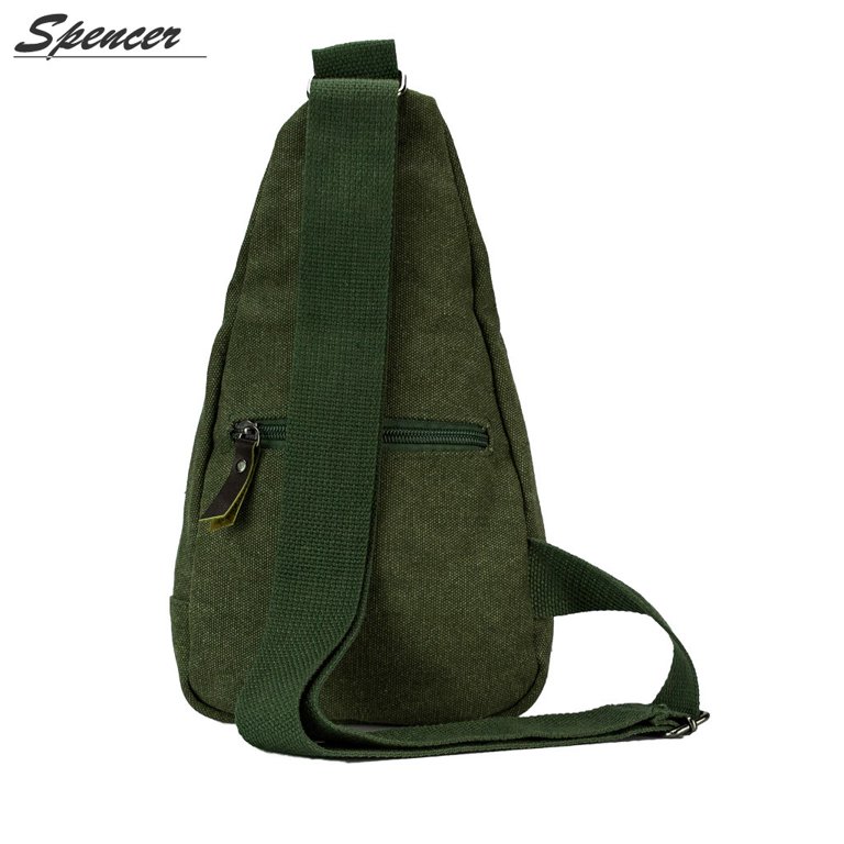 Spencer Canvas Sling Bag Small Crossbody Backpack Casual Shoulder