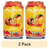 (2 pack) Humm Kombucha Tea, Mango Passionfruit, Probiotic, Organic, 12oz Can