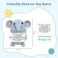 thumbnail image 3 of Muñeca Elefante de Crochet OASSIE Regalo Inspirador para Mujeres, 3 of 7