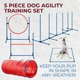 thumbnail image 6 of CHEERING PET, Premium Dog Agility Equipment Set, 5 Pieces of Dog Training Fun, Tunnel, Dog Jump, Hoop, Weave Poles and Easy Carry Case Indoor or Outdoor Dog Agility Training…, 6 of 8