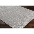 thumbnail image 3 of Livabliss Area Rugs for Living Room, 5ft Round Monte Carlo Modern Black Square Rug, Bedroom Dining Room Home Decor Stain Resistant Carpet (5'3" x 5'3"), 3 of 8