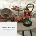 thumbnail image 2 of Santa Muerte Statue 5 inch, Grim Reaper Statue in Rainbow Robe, Reaper Figurine of Holy Death, 2 of 7